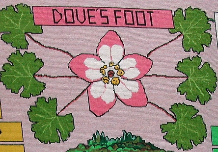 tapestry photo 1585 doves foot flower